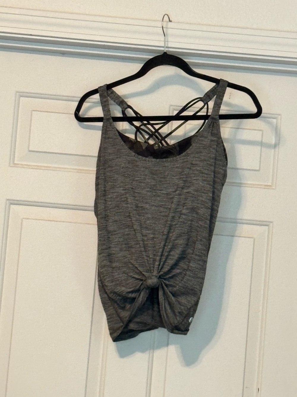 lululemon athletica Gray Twist-Front Strappy Tank